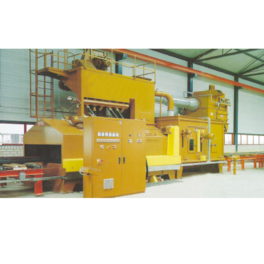 Automatic roller conveyor shot blasting machine